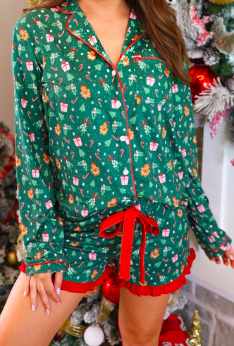 Ms Clause - Christmas Pajama Set - 2 different colors