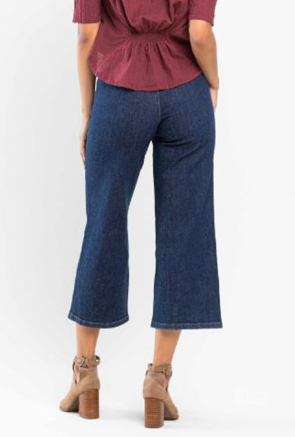 Ms Cordall - Judy Blue high waist tummy control tailored crop wide leg jean