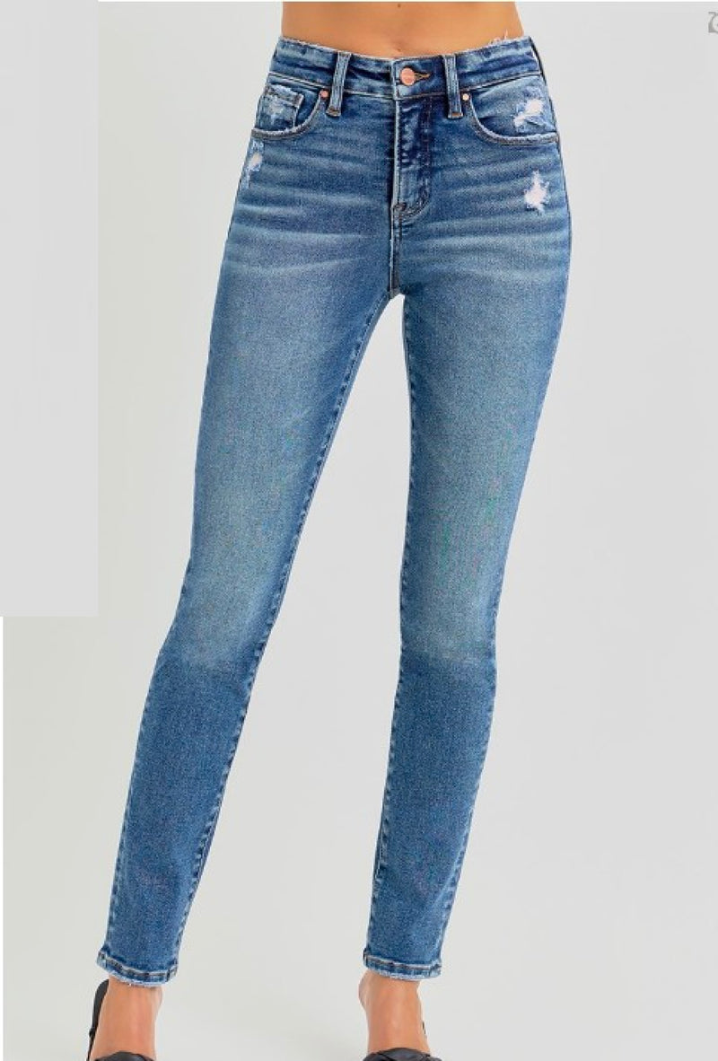 Ms James - Tummy control high rise ankle slim skinny jeans - Light