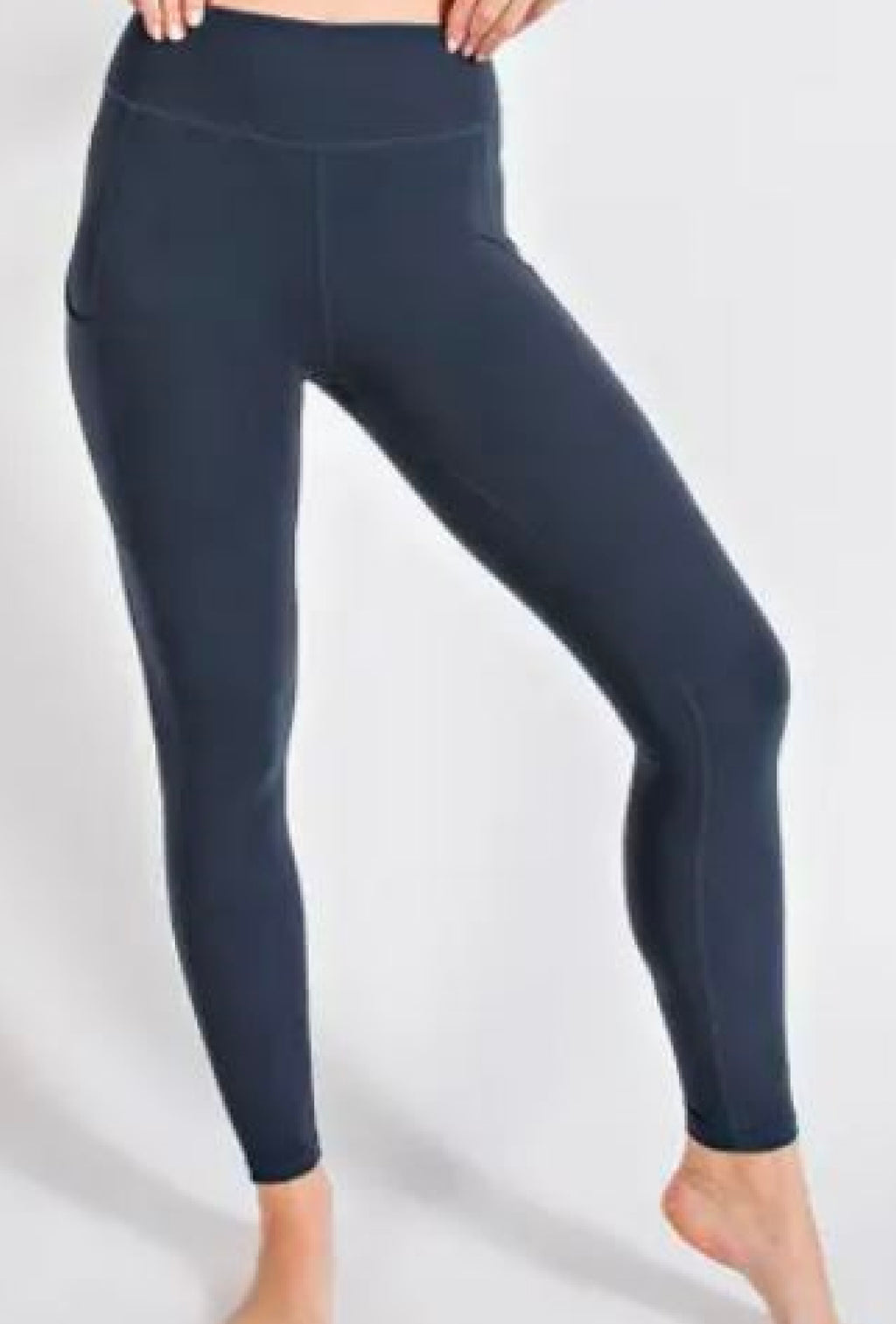 Ms Ivy - Butter soft basic full length leggings with pocket - Black