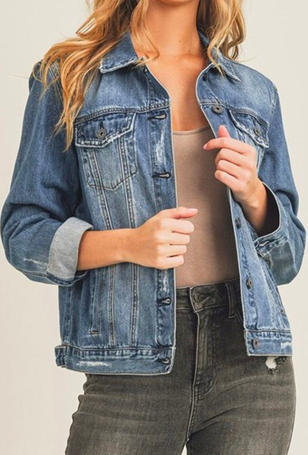 Regina - Relaxed fit classic denim jacket